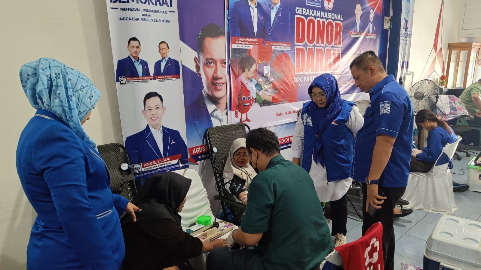 Dari Aksi Donor Darah hingga Cek Mata Gratis, Demokrat Sergai Perluas Manfaat HUT ke-25